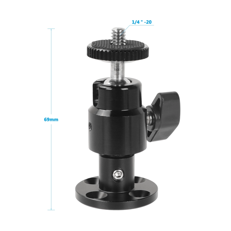CAMVATE 1/4"-20 Mini Ball Head Wall Ceiling Mount for Monitor CCTV DVR Home Installation Surveillance System