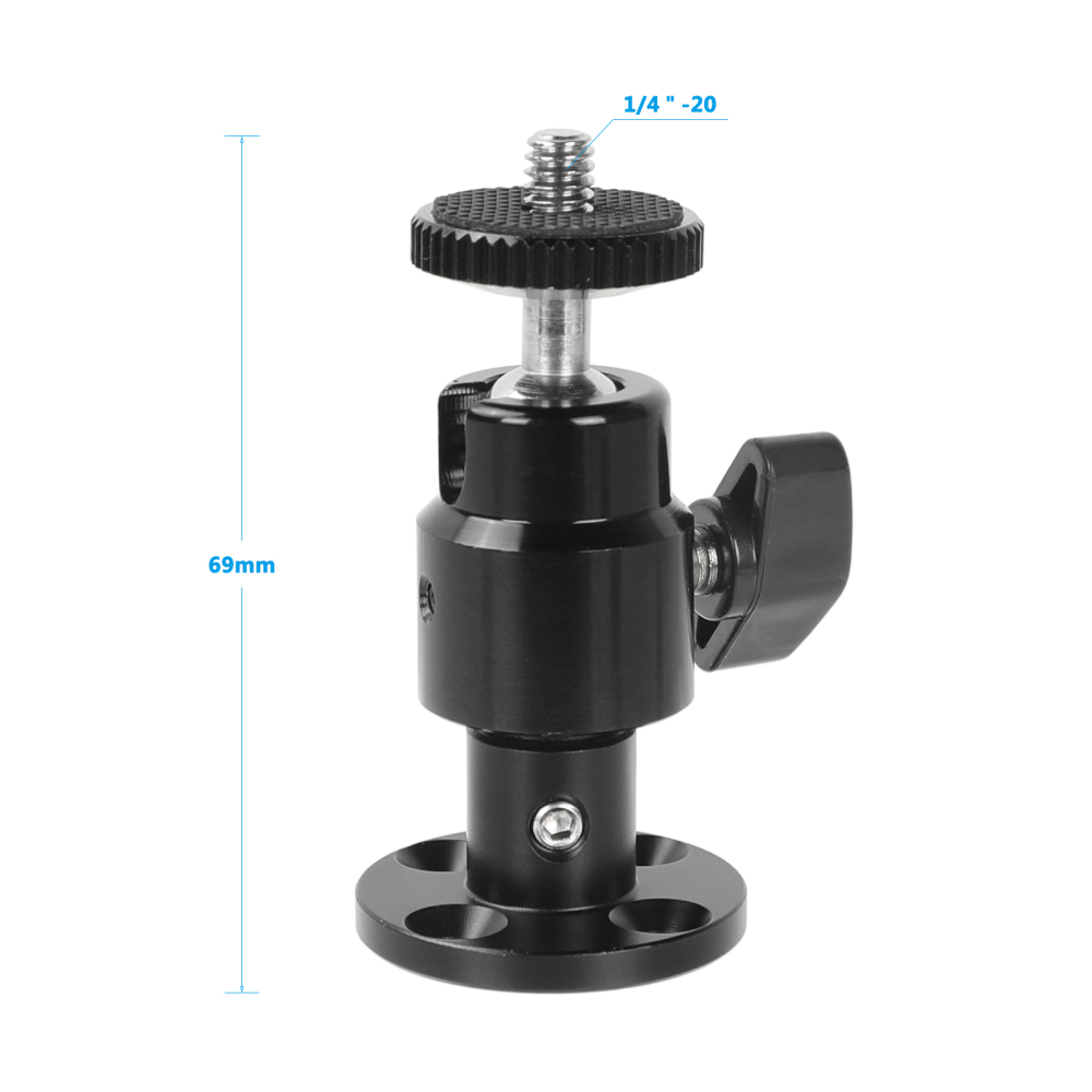 CAMVATE 1/4"-20 Mini Ball Head Wall Ceiling Mount for Monitor CCTV DVR Home Installation Surveillance System