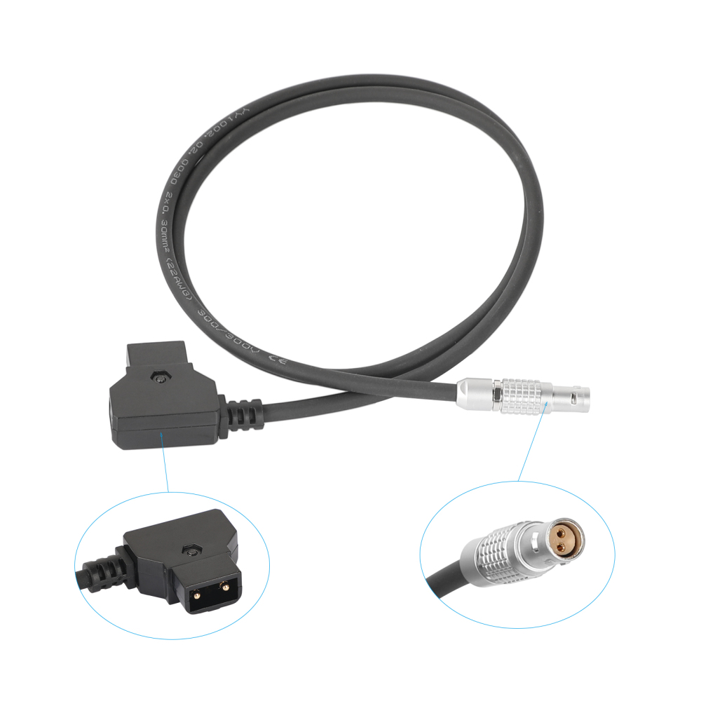 CAMVATE Straight 2 Pin Female To D-tap Male Power Cable For RED Komodo 6K Cinema Camera (3.15 Inches Long)