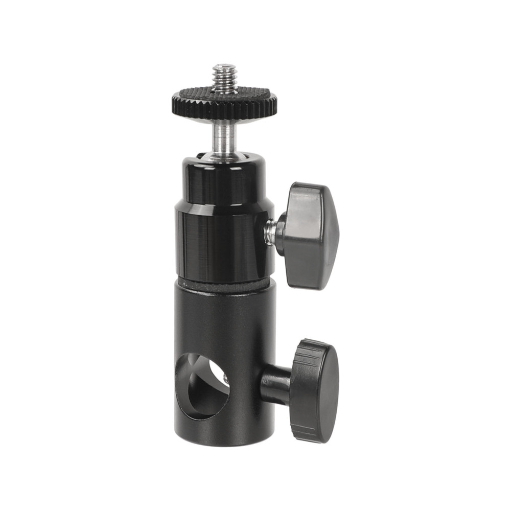 CAMVATE Light Stand Mount And 1/4''-20 Mini Ball Head