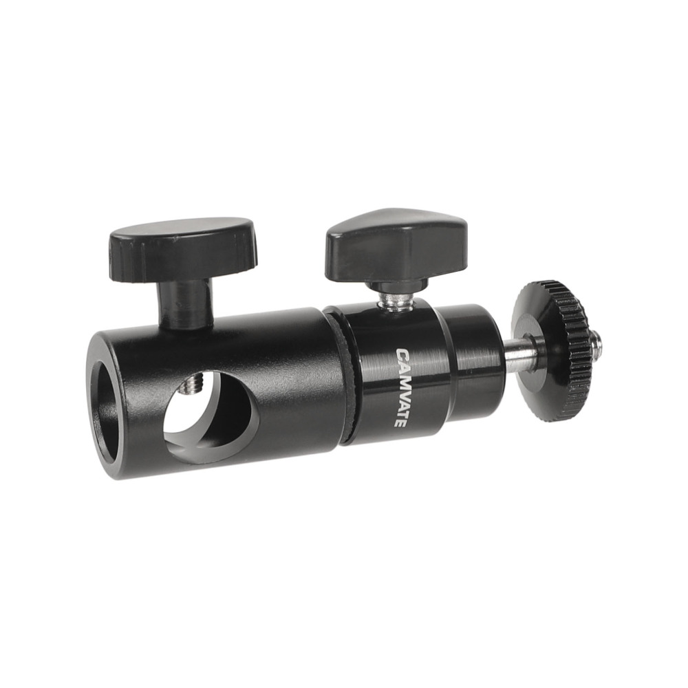 CAMVATE Light Stand Mount And 1/4''-20 Mini Ball Head