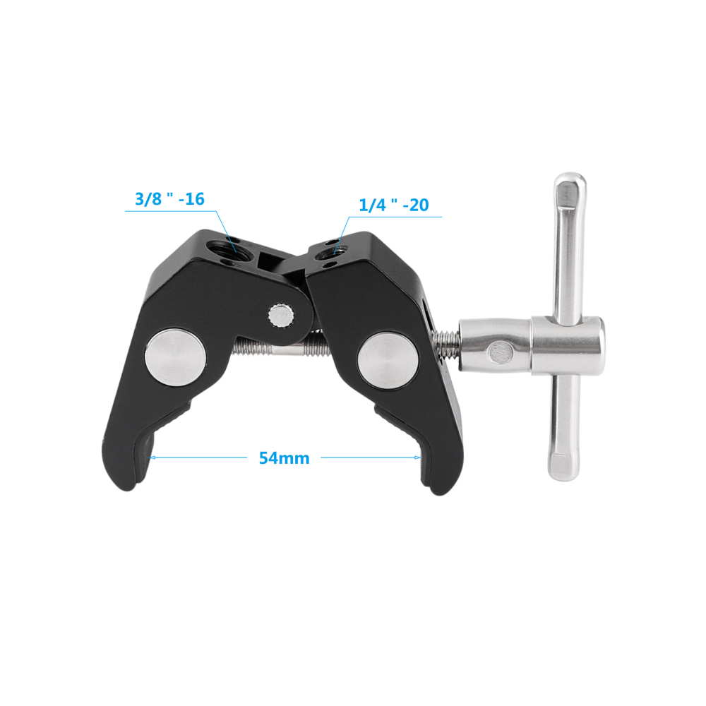 CAMVATE Super Clamp Crab Pliers Clip With 1/4" & 3/8" Threads & Locating Holes For DSLR Camera Accessory