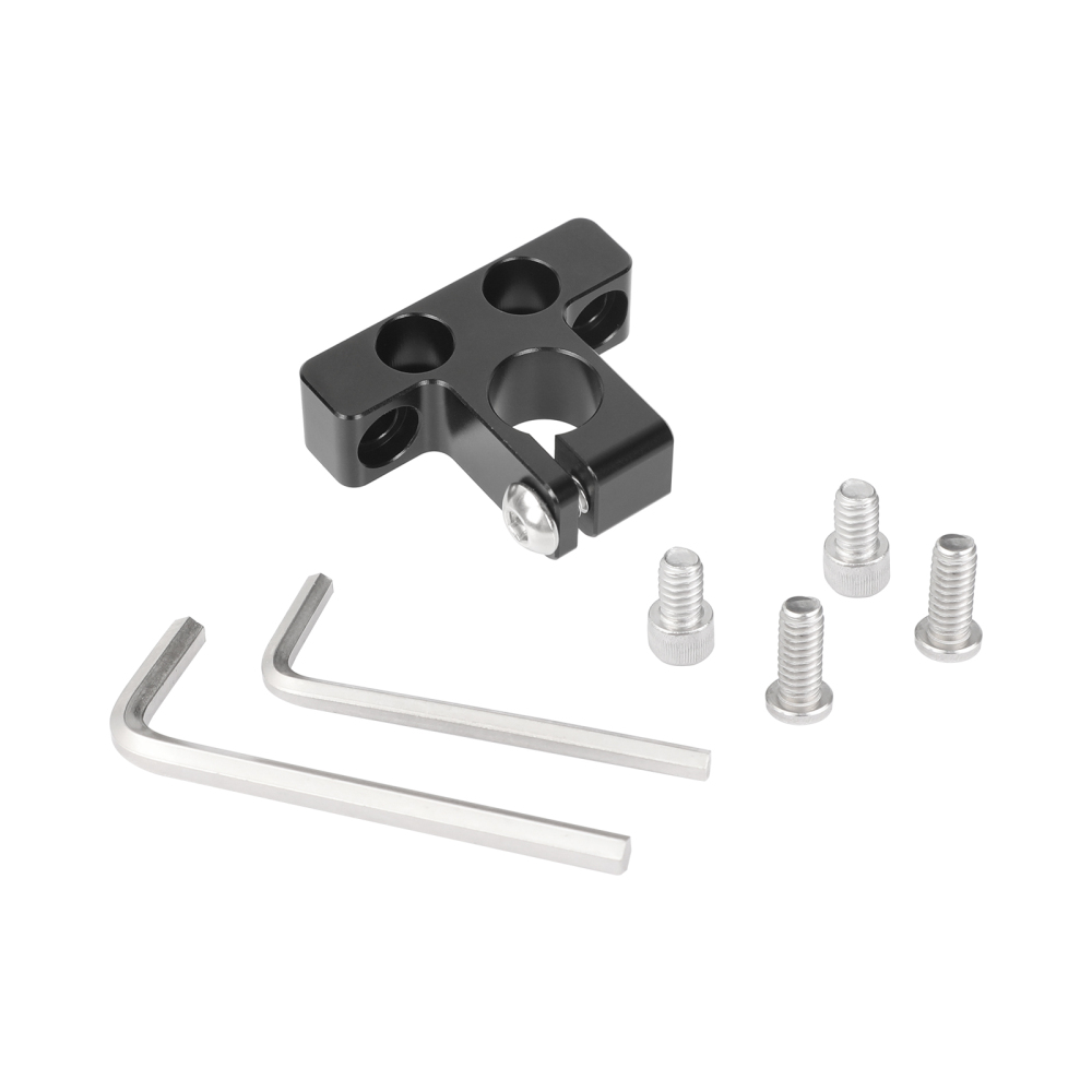 CAMVATE Simple 15mm Single Rod Clamp With 1/4"-20 Unthreaded Mounting Points