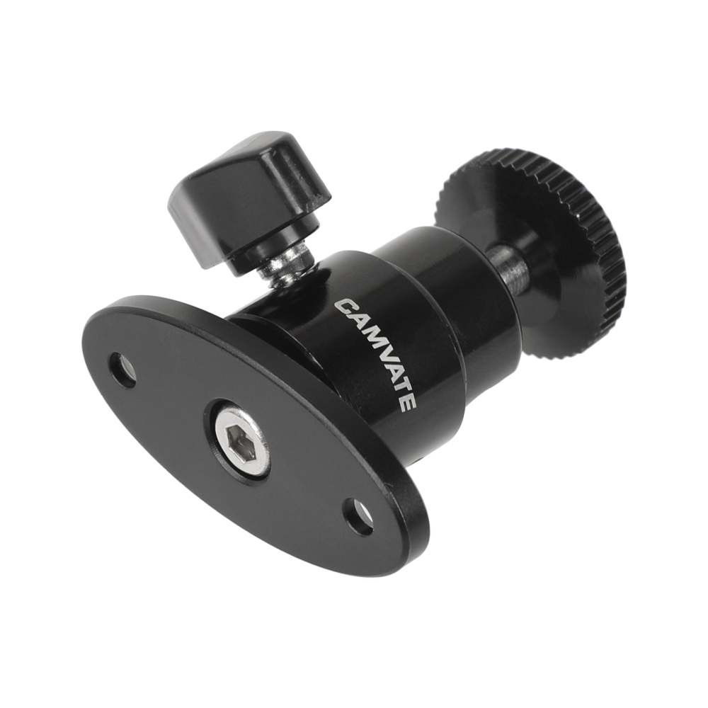 CAMVATE Security Wall Mount With 1/4"-20 Male Mini Ball Head For CCTV Camera Surveillance System
