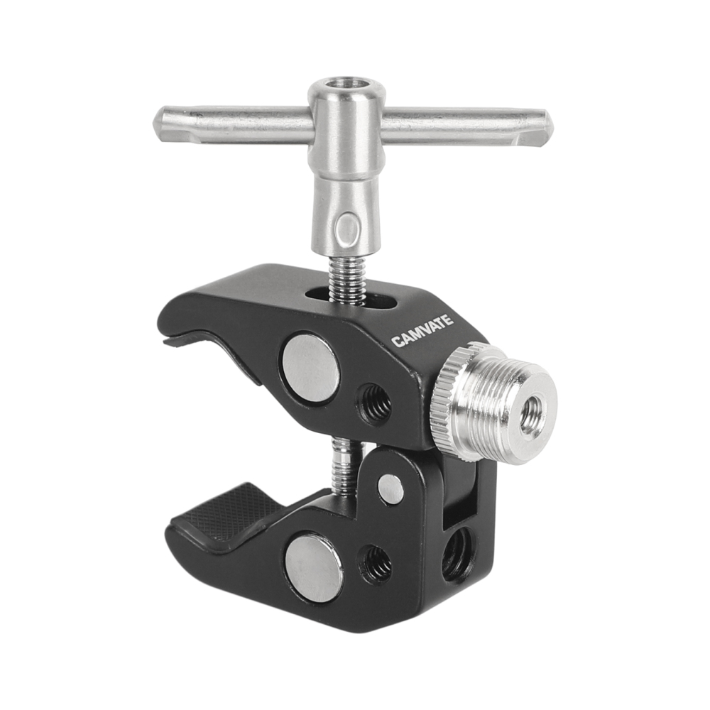 CAMVATE Crab clamp with 5/8"-27 thread for microphones
