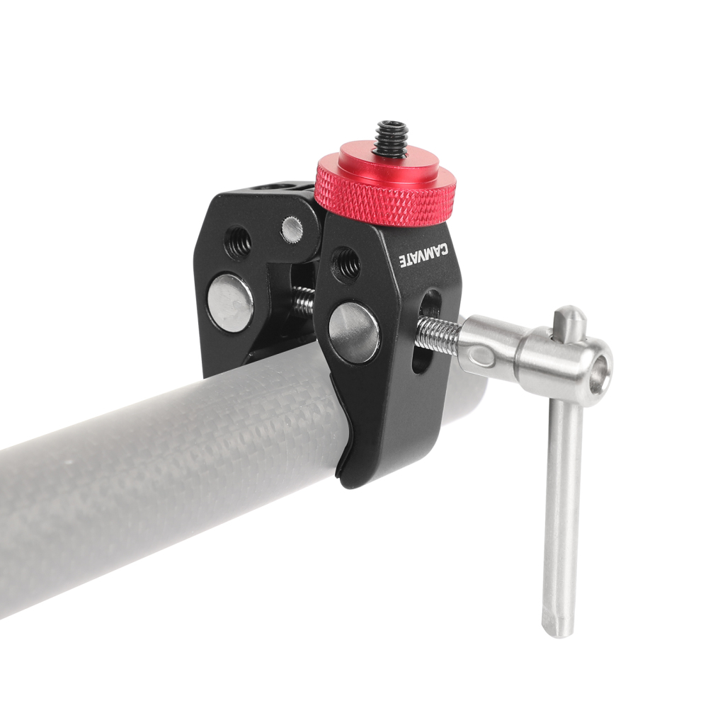 CAMVATE Super Clamp with 1/4"-20 to 1/4"-20 Screw Converter