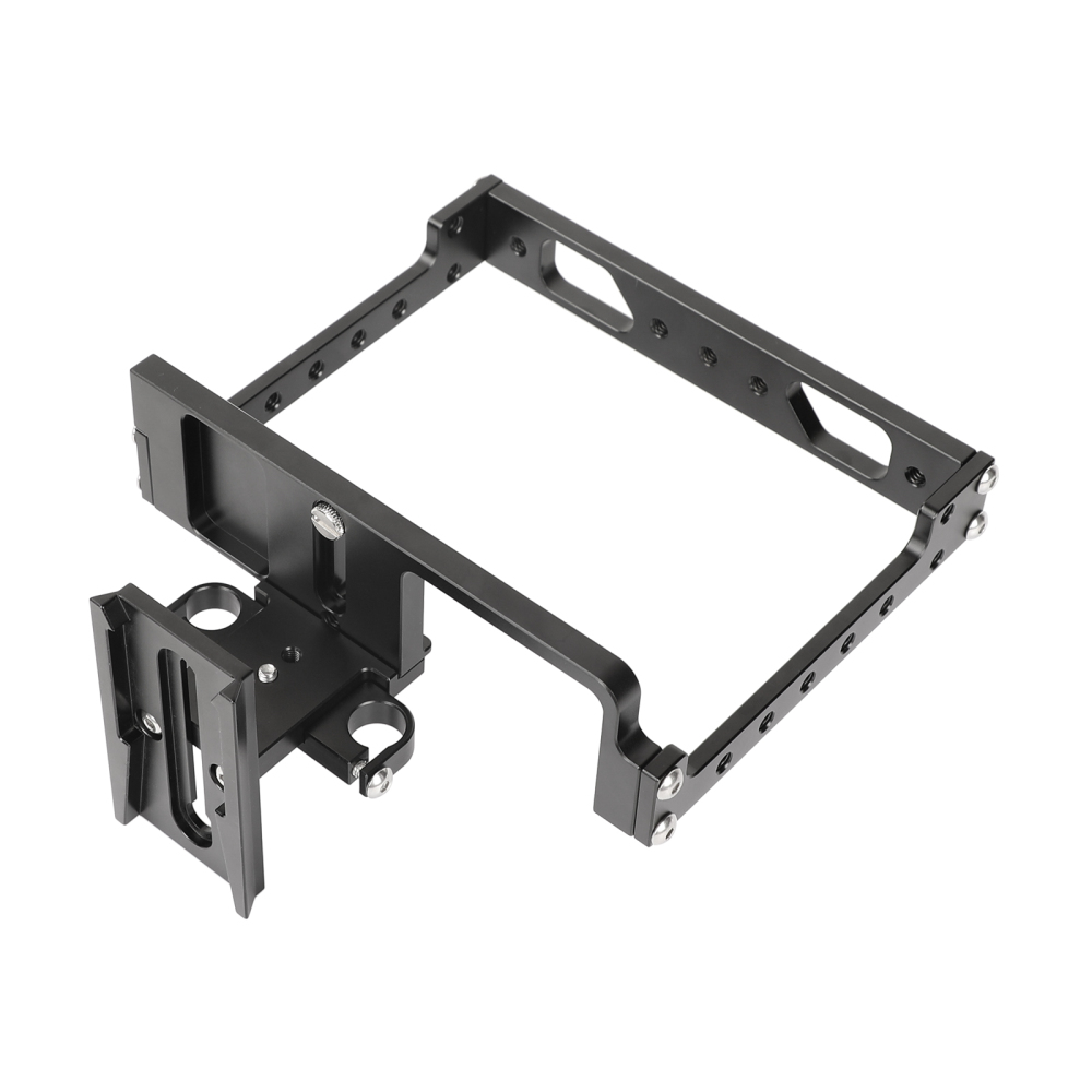 CAMVATE Universal Camera Full Frame Cage Rig With Double Rod Holder And Manfrotto Quick Release Base Plate