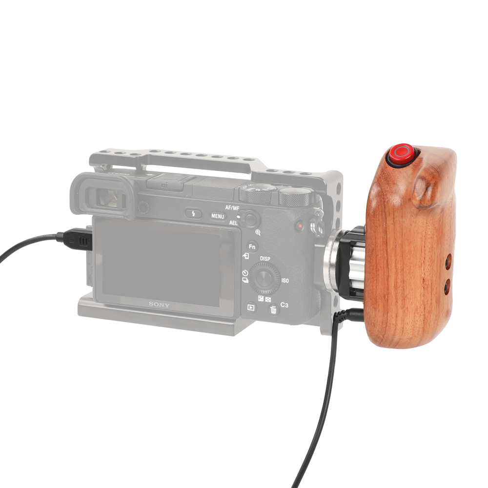 CAMVATE Right Side Remote Control Handle (Brazil Wood Made) For SONY Cameras With  MULTI Protocol