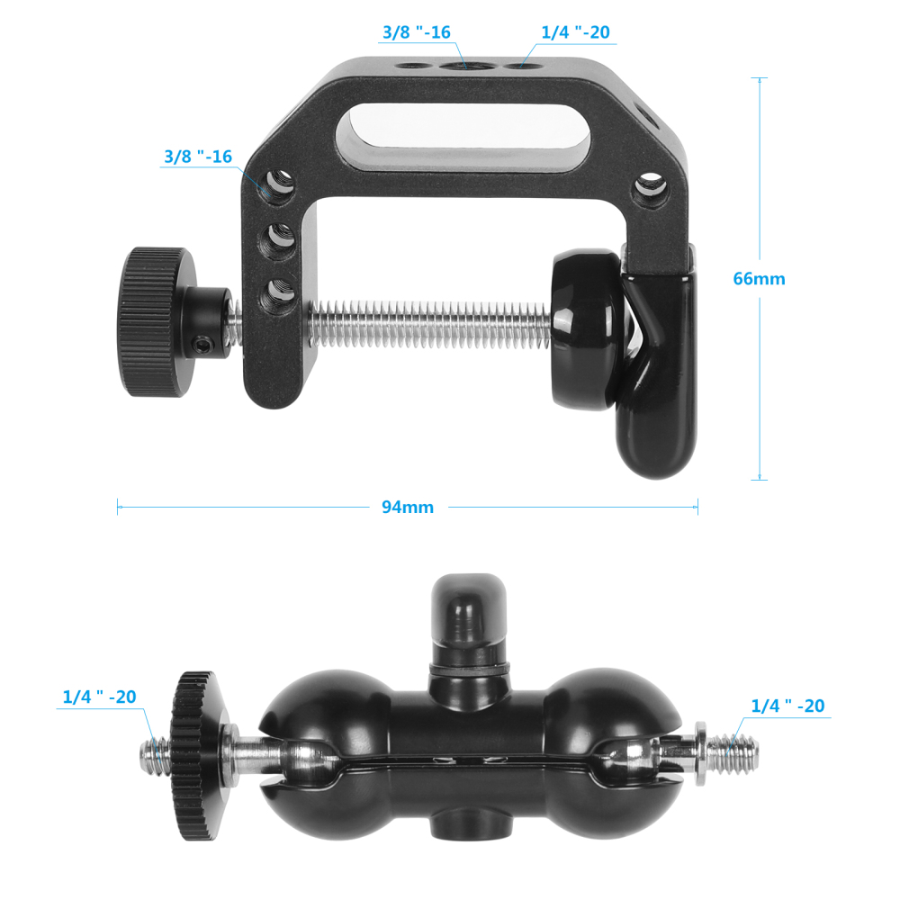 CAMVATE C-Clamp Desktop Mount Holder Stand for DSLR Camera Led Video Light