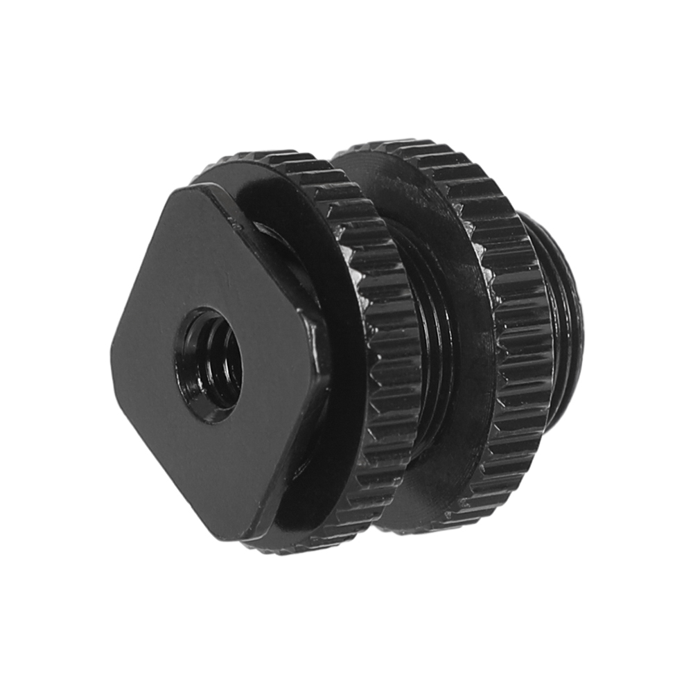 CAMVATE Hot Shoe to 5/8"-27 Microphone Adapter (Black)
