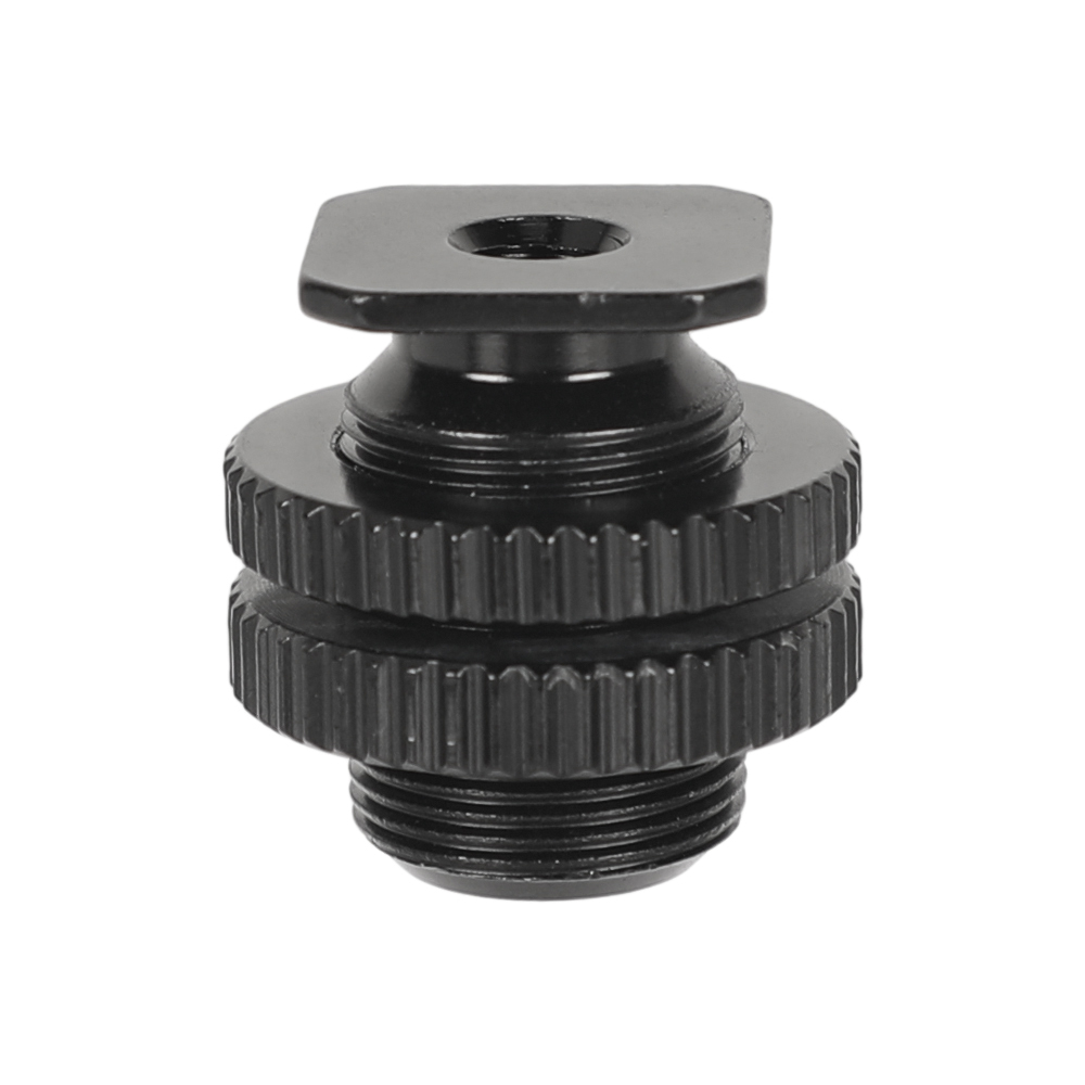 CAMVATE Hot Shoe to 5/8"-27 Microphone Adapter (Black)