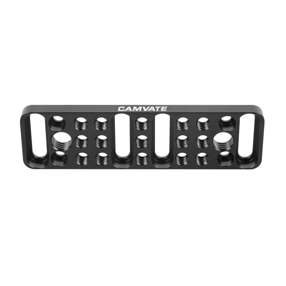 CAMVATE Multi-function Mounting Plate Cheese Plate with 1/4"-20 and 3/8"-16 Connections