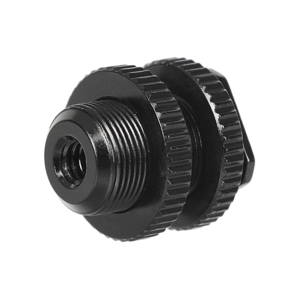 CAMVATE Hot Shoe to 5/8"-27 Microphone Adapter (Black)