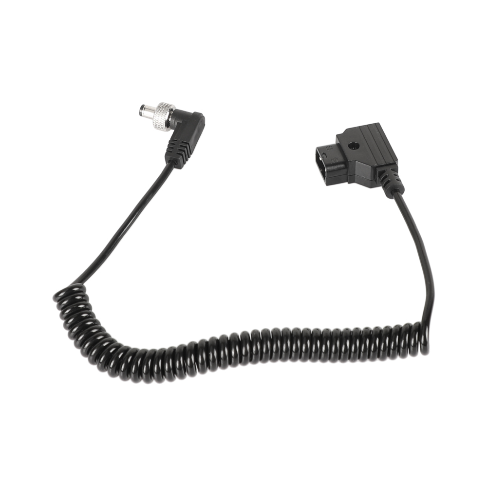 CAMVATE Coiled Cable D Tap To DC 2.5mm Right Angle With Lock For Monitor / Video Devices Power Supply (Universal)