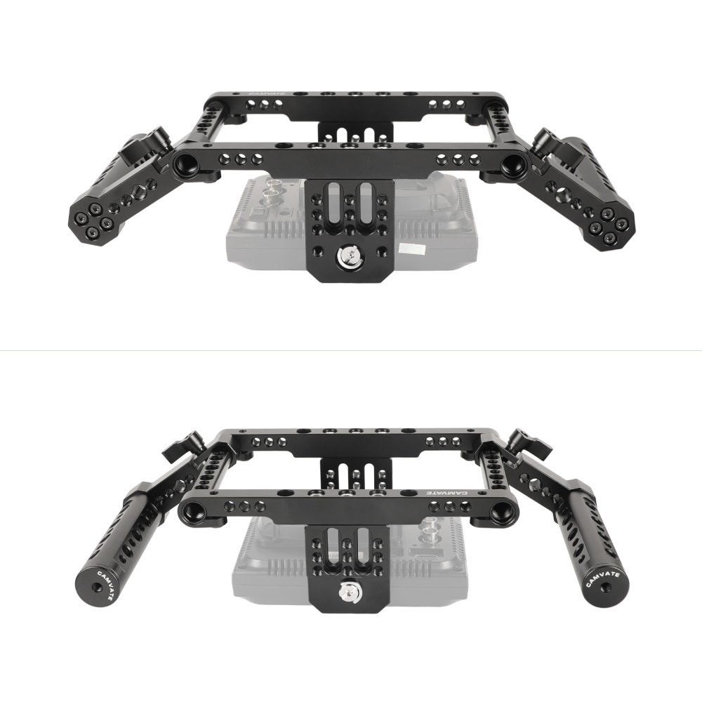 CAMVATE 5" & 5.5" Director’s Monitor Cage Kit With Adjustable Dual Cheese Handgrip For Atomos NinjaV And Shinobi