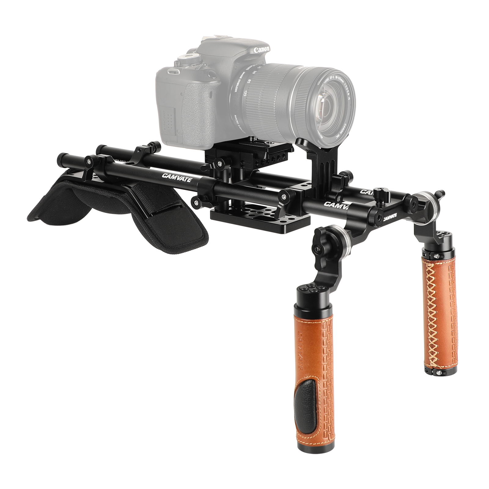 camvateレザーハンドル15?mmロッドショルダーマウントリグArri