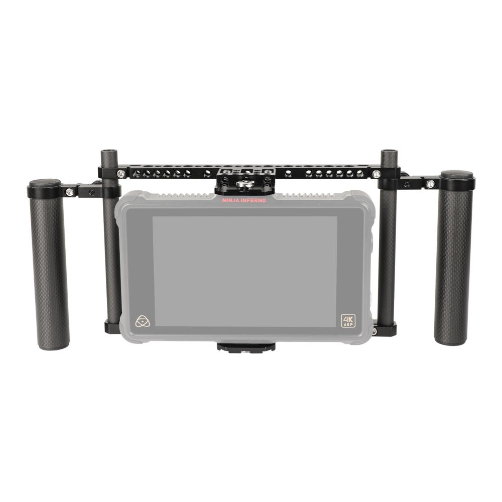 CAMVATE 7" Director’s Monitor Cage Kit With Adjustable Carbon Fiber Handgrip For Atomos Ninja Inferno / Shotgun 7
