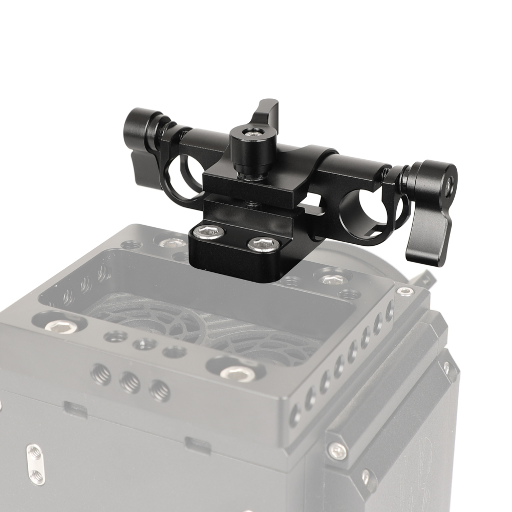 CAMVATE 360 Degree Rotating 15mm Rail Blocks Clamp For DSLR Camera Rod Supporting System