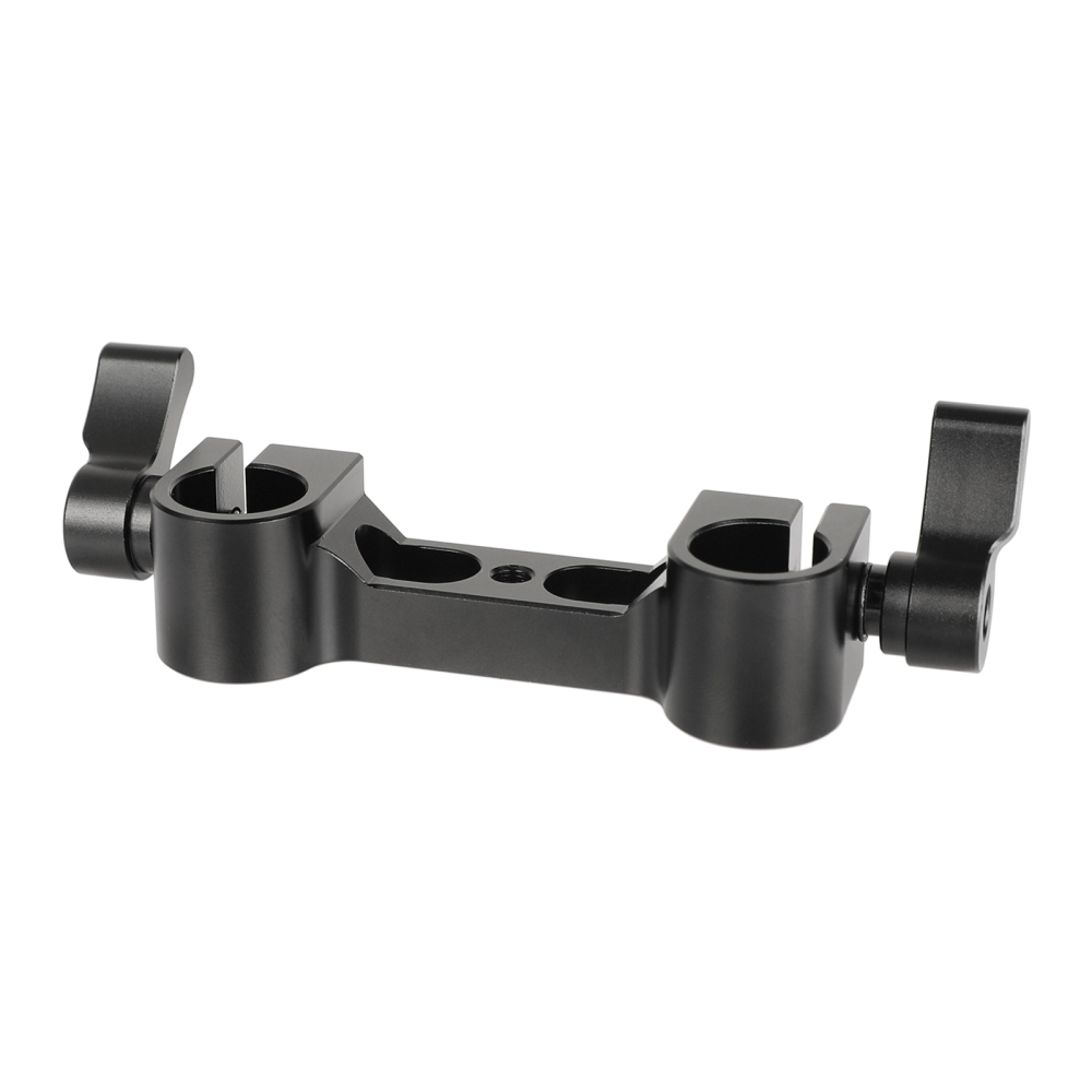 CAMVATE 15mm Railblock Rod Clamp With Central Unthreaded Mounting Points For DSLR Camera Rail Rod Supporting System