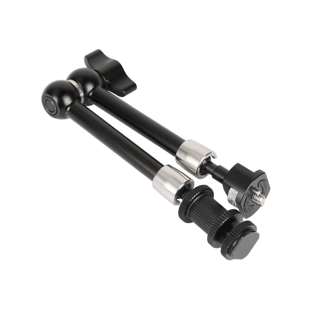 CAMVATE Multi-purpose 11'' Magic Arm With 1/4''-20 Male Threads & Locating Pins & Shoe Mount Adapter