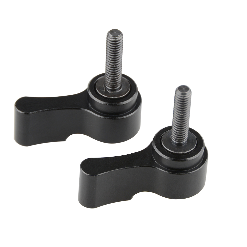 CAMVATE M4 Male Threading（15mm long）Rotating Knob Adjustable Thumb Lever Screw 2 Pieces