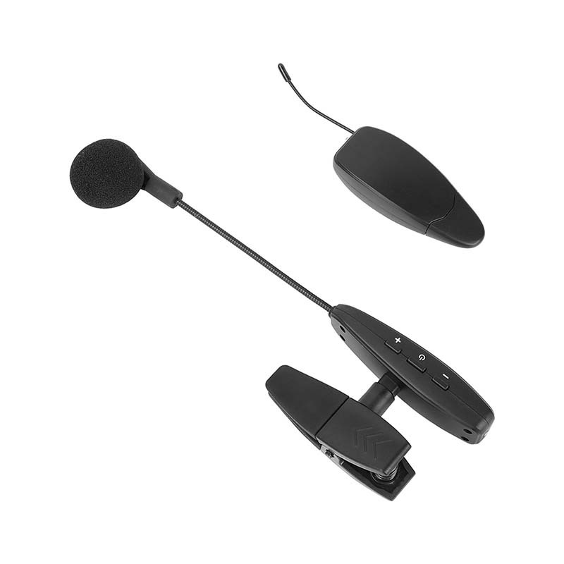 CAMVATE UHF Wireless Lavalier Microphone System Instrument Type Mic With Rechargeable Transmitter & Receiver For Live Show Performance