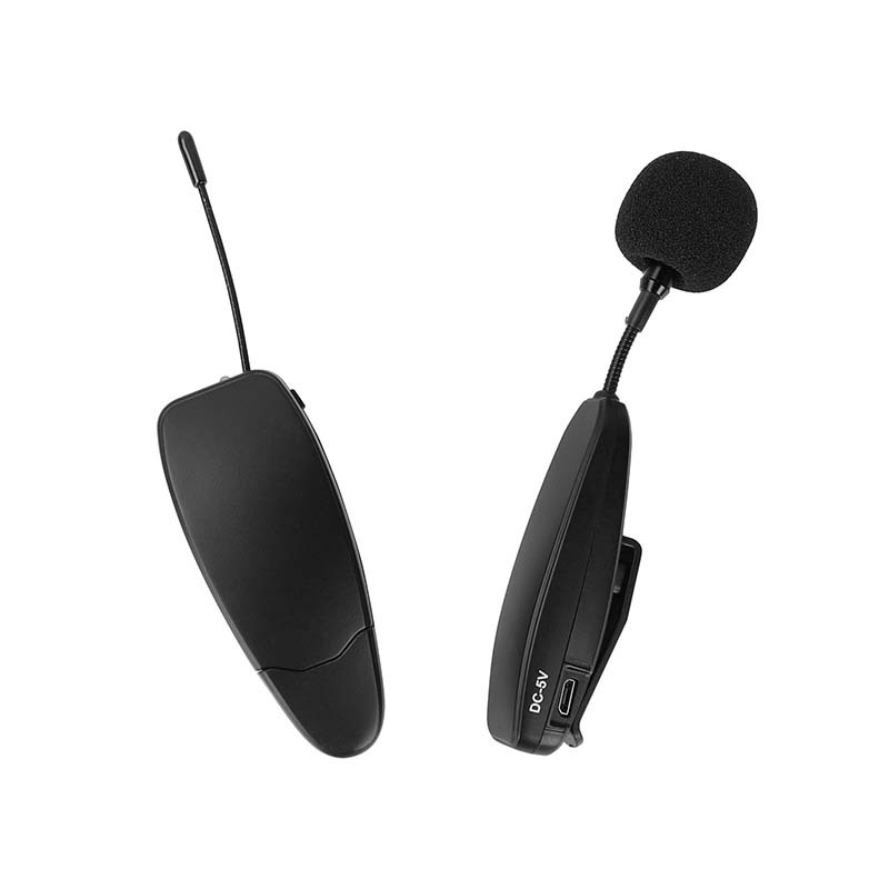 CAMVATE UHF Wireless Microphone System Lapel Lavalier Mic With Rechargeable Transmitter & Receiver (Clip-on Type)