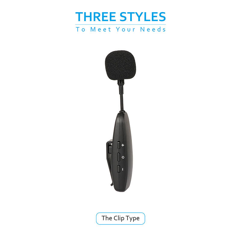 CAMVATE UHF Wireless Microphone System Lapel Lavalier Mic With Rechargeable Transmitter & Receiver (Clip-on Type)