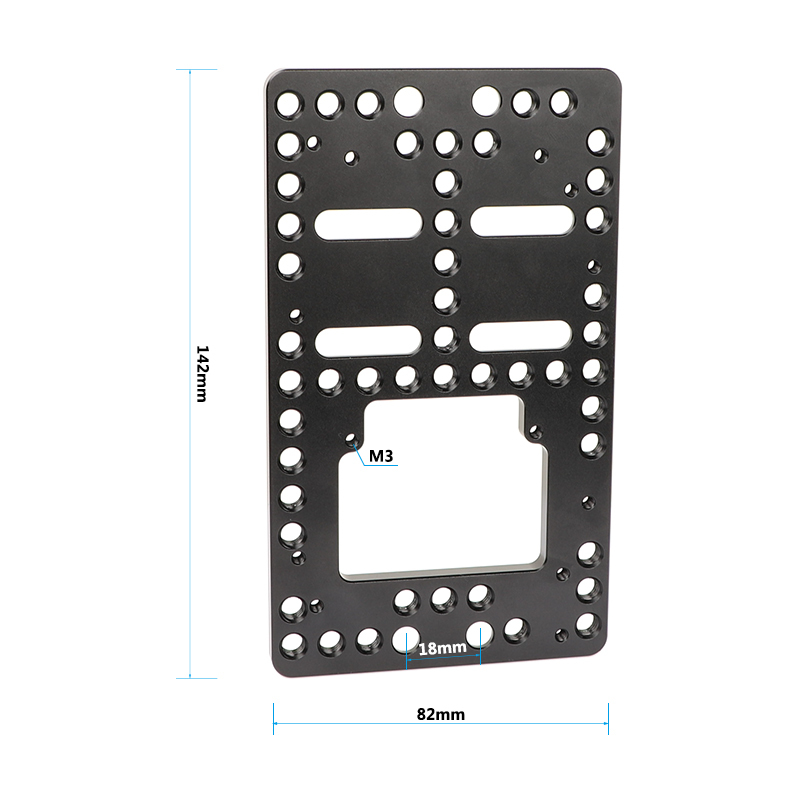 CAMVATE Aluminum Cheese Plate Battery Backboard For IDX P-V2 Quick Release V Mount Camera Plate (Exclusive Use)