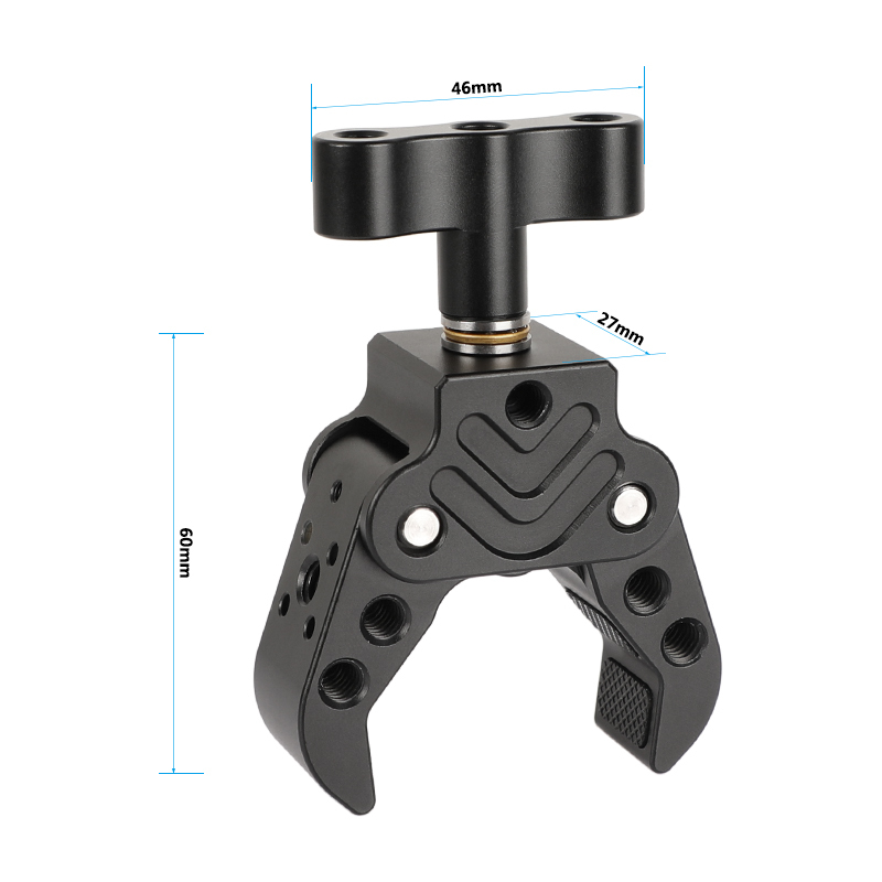 CAMVATE Universal Super Crab Lock-grip Clamp With 1/4"-20 Mounting Points For DSLR Camera Magic Arm