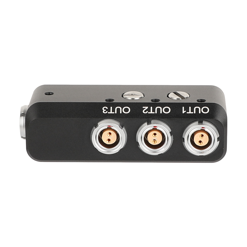 CAMVATE 0B 2-Pin Female 1 To 3 Power Splitter Adapter Box With 1/4"-20 Mounting Points