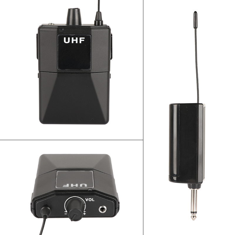 CAMVATE UHF Wireless Microphone System Dual Wireless Lapel Lavalier Mic For DSLR Camera / Laptop / Smartphone Youtube Interview Teaching