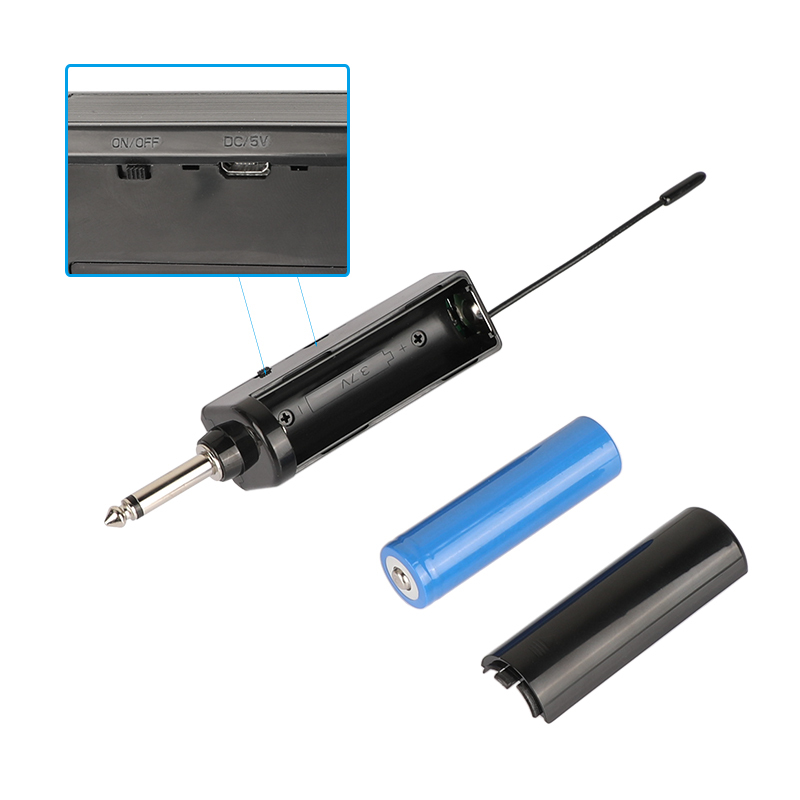 CAMVATE UHF Wireless Microphone System Dual Wireless Lapel Lavalier Mic For DSLR Camera / Laptop / Smartphone Youtube Interview Teaching