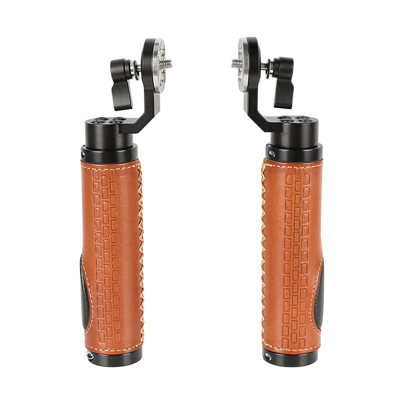 CAMVATE ARRI Style Rosette Handgrip (leather) for DSLR Handle Shoulder Rig (pack of 2)