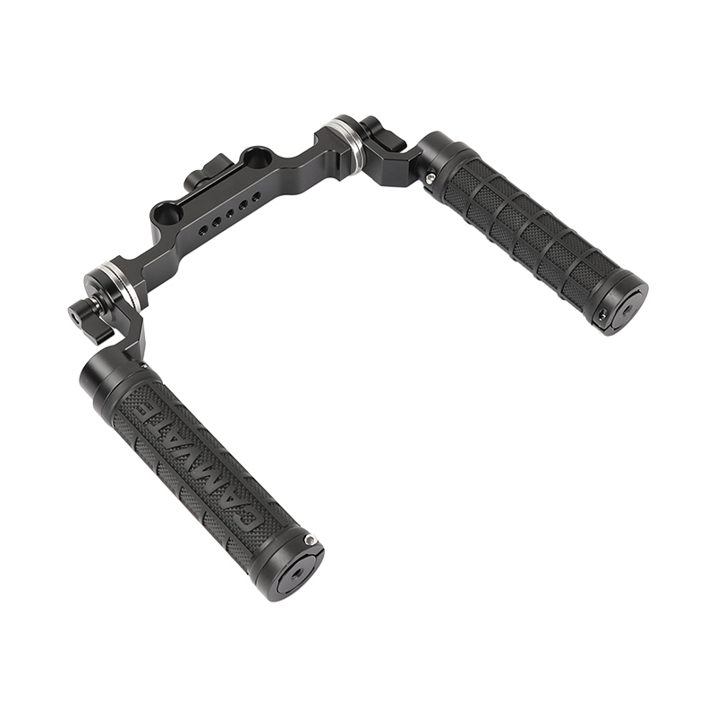 CAMVATE Rosette Handgrips & 15mm Rod Clamp Railblock with ARRI Rosette  for DSLR