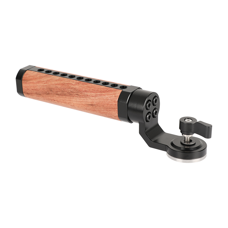 CAMVATE ARRI Rosette Wooden Handgrip For DSLR Shoulder Rig