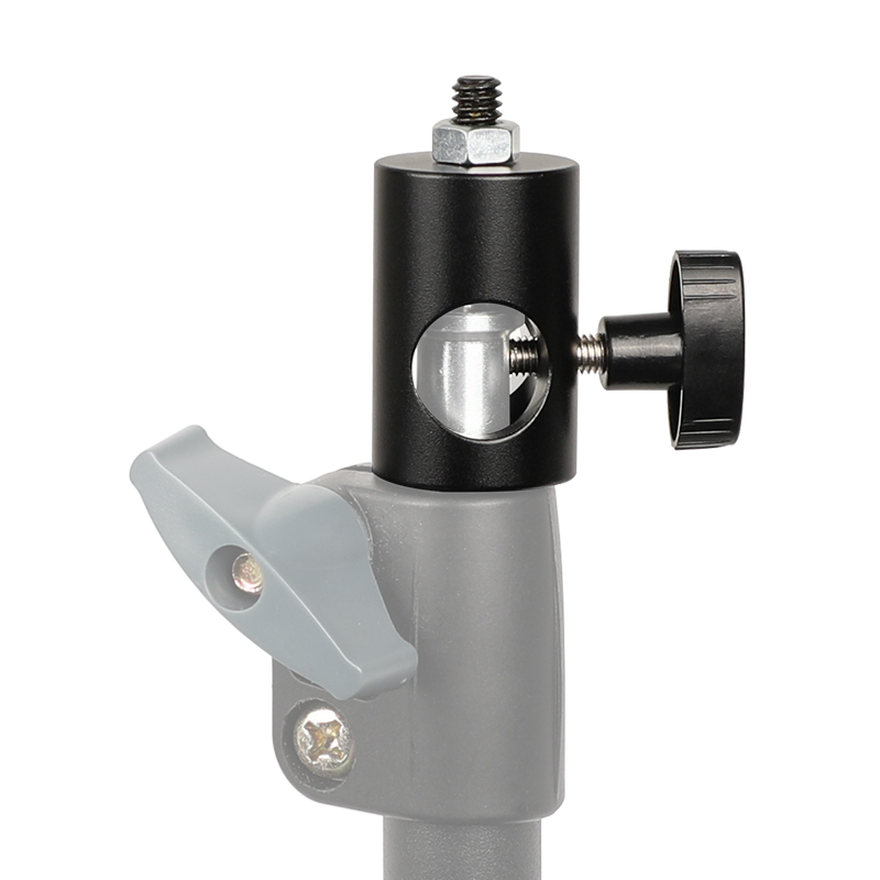 CAMVATE 16mm Light Stand Head Mount With 1/4"-20 Thread Screw Adapter