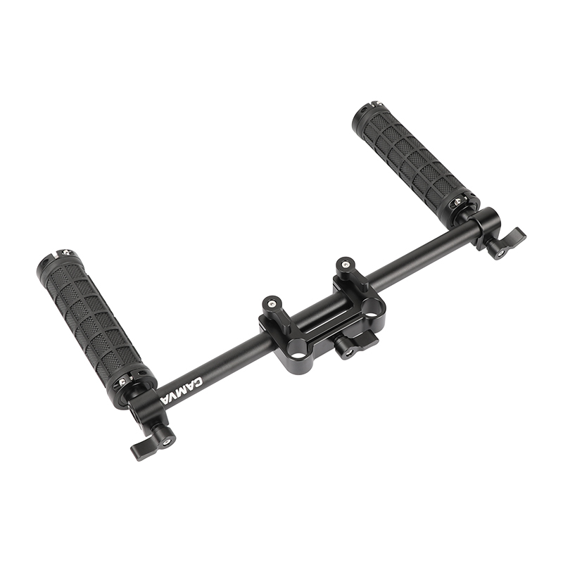 CAMVATE Handle Grips Front Handbar Clamp Mount fr 15mm Rod Support System Shoulder Rig