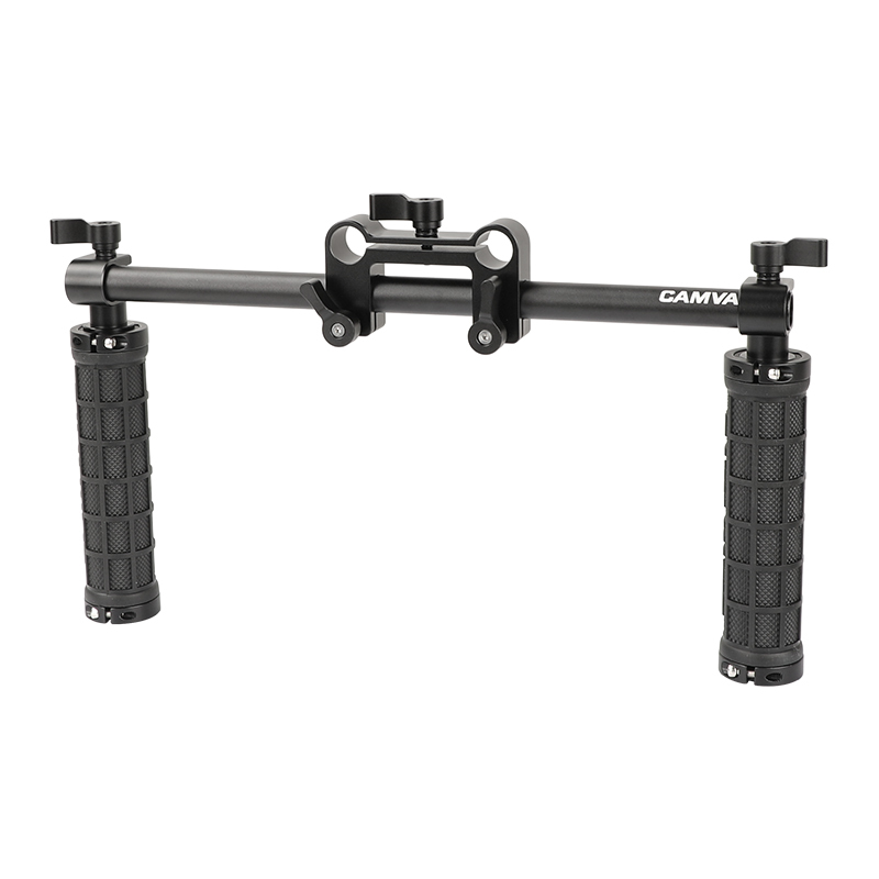 CAMVATE Handle Grips Front Handbar Clamp Mount fr 15mm Rod Support System Shoulder Rig