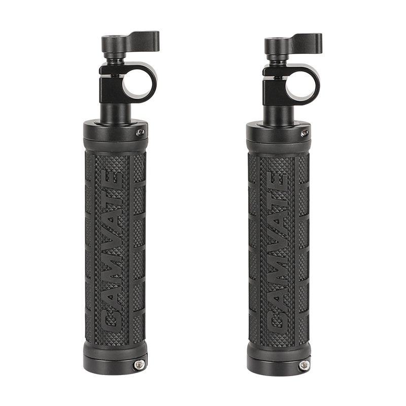 camvateレザーハンドル15?mmロッドショルダーマウントリグwith ARRIロゼットfor DSLR (ブラック、m6スレッド、31.8?MM dwos6rj camvateレザーハンドル15?mmロッドショルダーマウントリグwith
