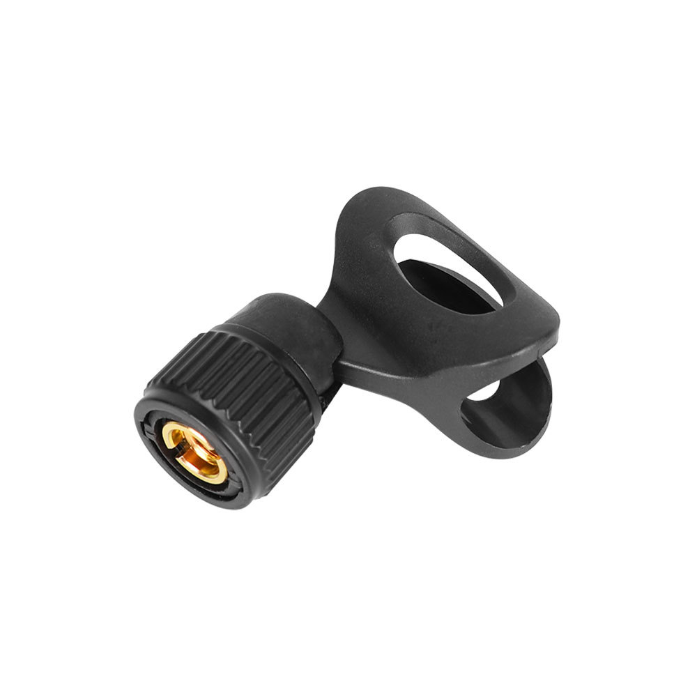 CAMVATE Universal Mini Microphone Clip Holder For Mic Stand With 5/8" Male To 3/8" Female Metal Mic Screw Adapter