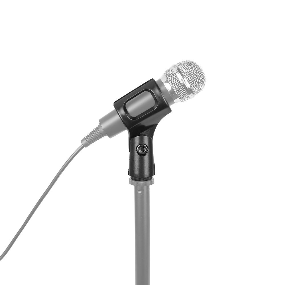 CAMVATE Microphone Clip Holder Universal Use For Mic Stand With 5/8" Male To 3/8" Female Plastic Mic Screw