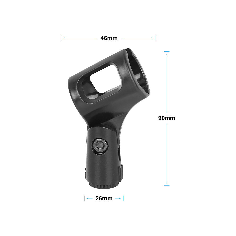 CAMVATE Microphone Clip Holder Universal Use For Mic Stand With 5/8" Male To 3/8" Female Plastic Mic Screw