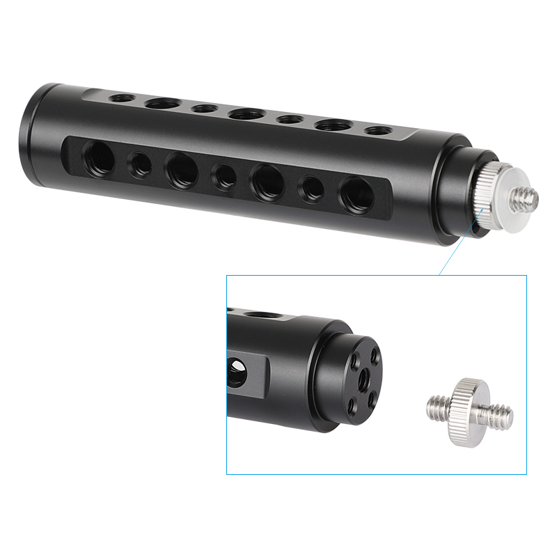 CAMVATE Aluminum Alloy Camera Handle Grip (Black) DSLR Stabilizer Light Mount 1/4" Male Threaded
