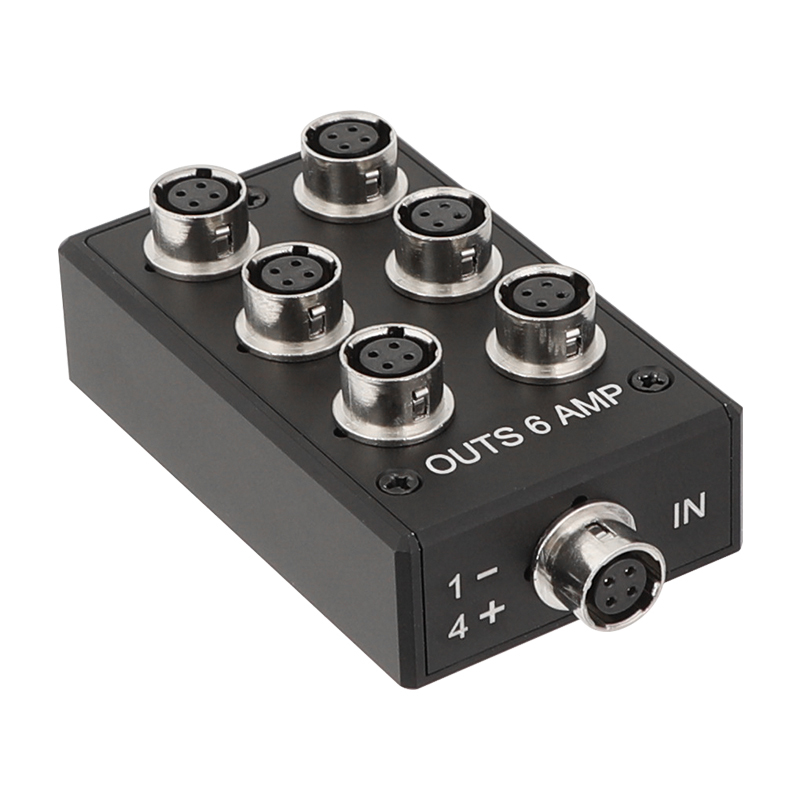 CAMVATE 1 To 6 Hirose 4 Pin To 4 Pin Power Splitter Box For Sound Devices 688 F8 Adapter