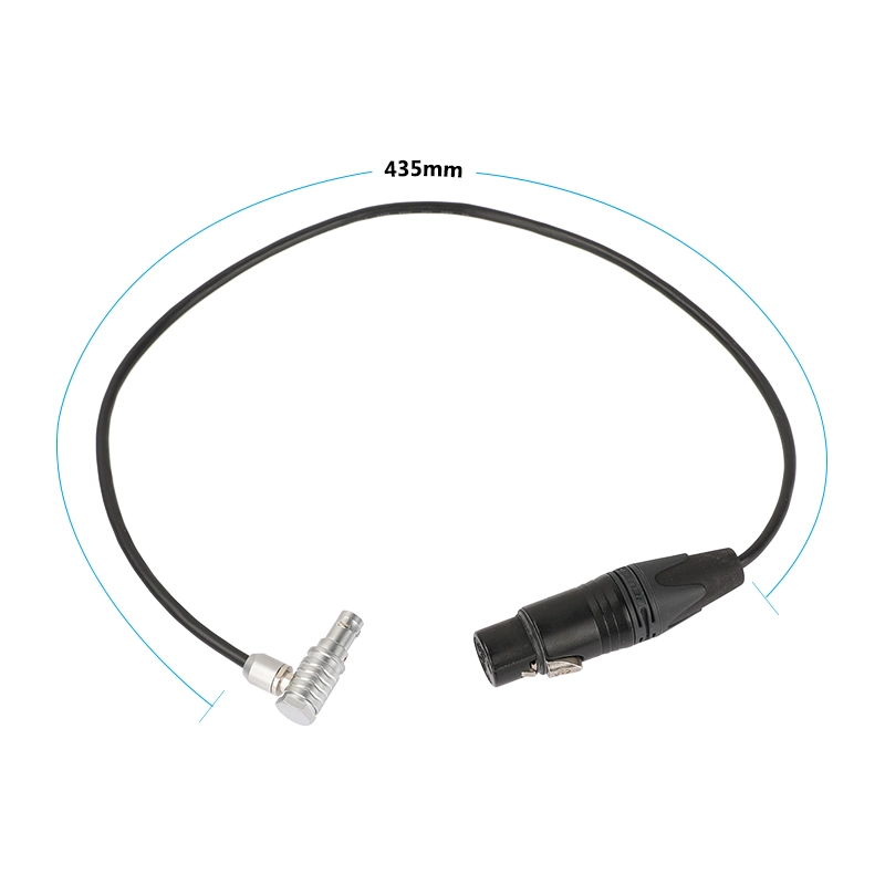 CAMVATE Audio Cable XLR 3 Pin Female To 0B 6 Pin Male For ARRI Alexa Mini LF Camera (Right Angle)