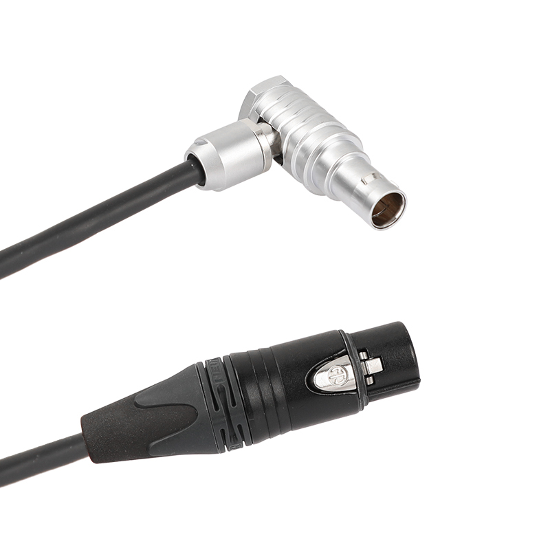 CAMVATE Audio Cable XLR 3 Pin Female To 0B 6 Pin Male For ARRI Alexa Mini LF Camera (Right Angle)
