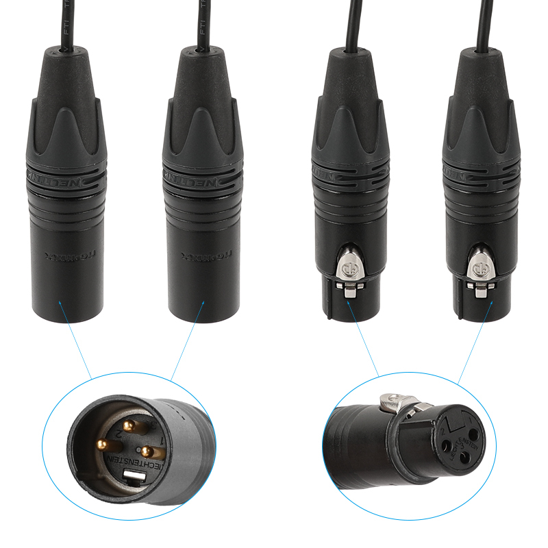 CAMVATE Audio Input Output Cable For Atomos Shogun / Inferno Monitor Recorder Straight 10 Pin Male To 4 XLR 3 Pin