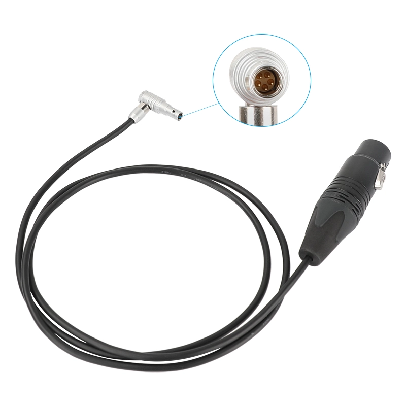 CAMVATE Audio Input Cable For ARRI Alexa Mini Right Angle 5 Pin Male To XLR 3 Pin Female