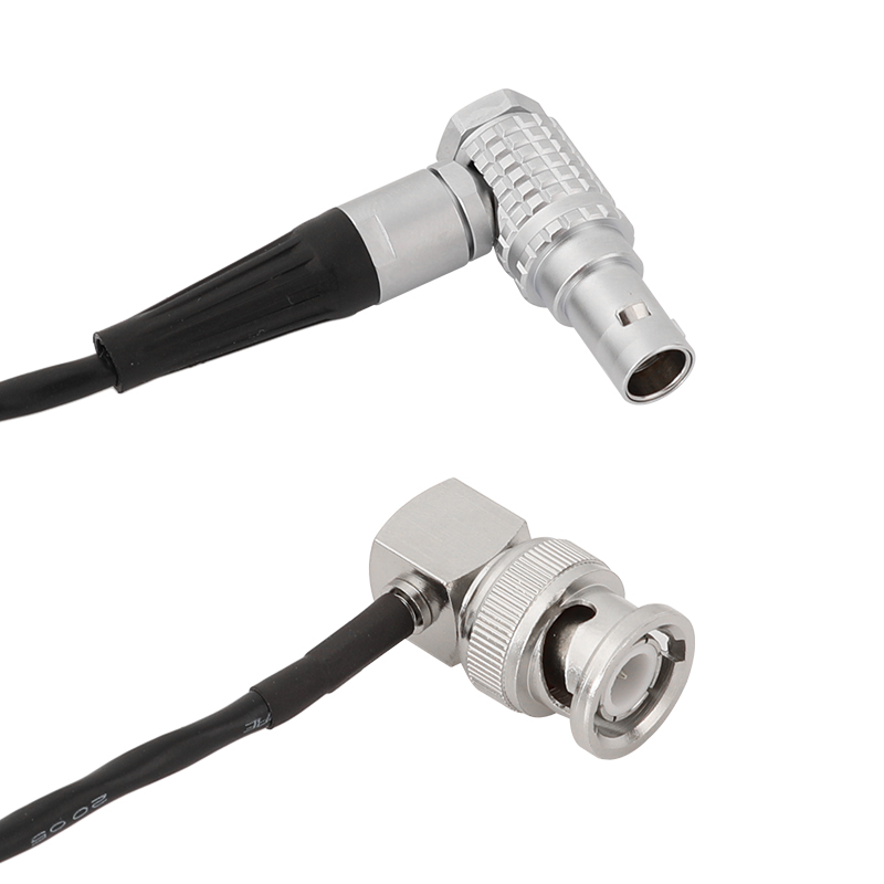 CAMVATE BNC To 0B 5 Pin Male Right Angle Timecode Cable For ARRI Mini Camera